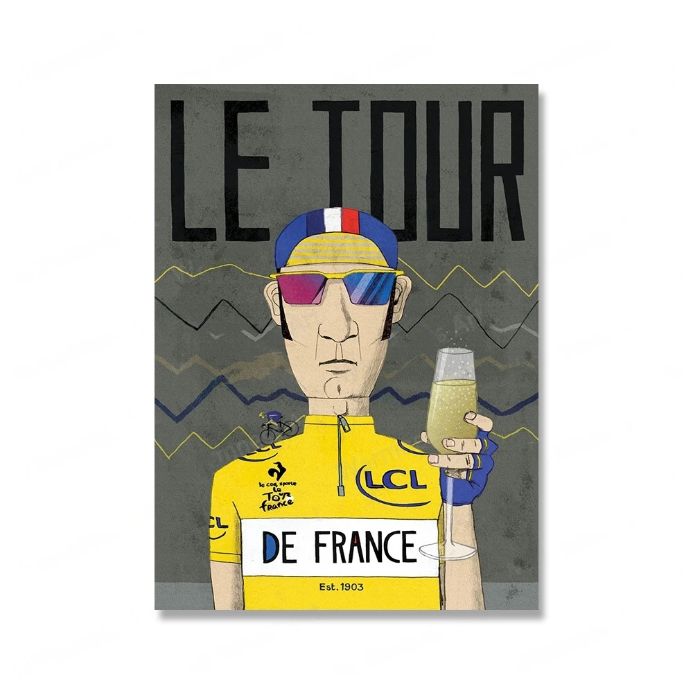 Plakat wyścigi kolarskie Tour de France Wzór 1