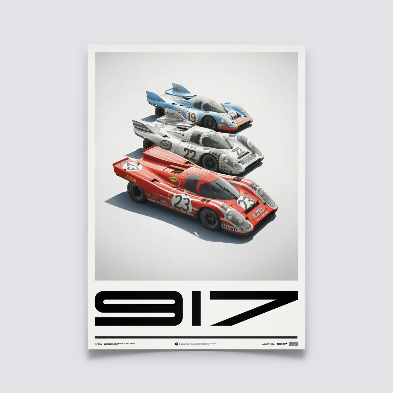 Plakat wyścigowy Le Mans 24h - vintage motoryzacja Wzór 2