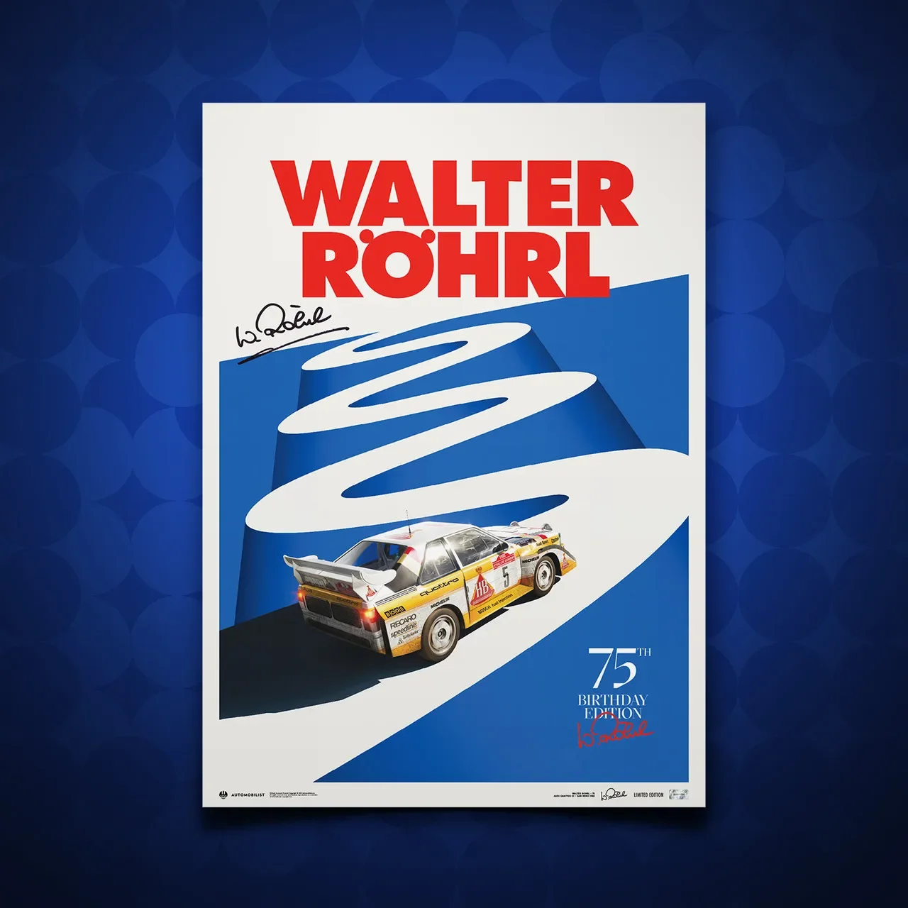 Plakat wyścigowy Le Mans 24h - vintage motoryzacja Wzór 5