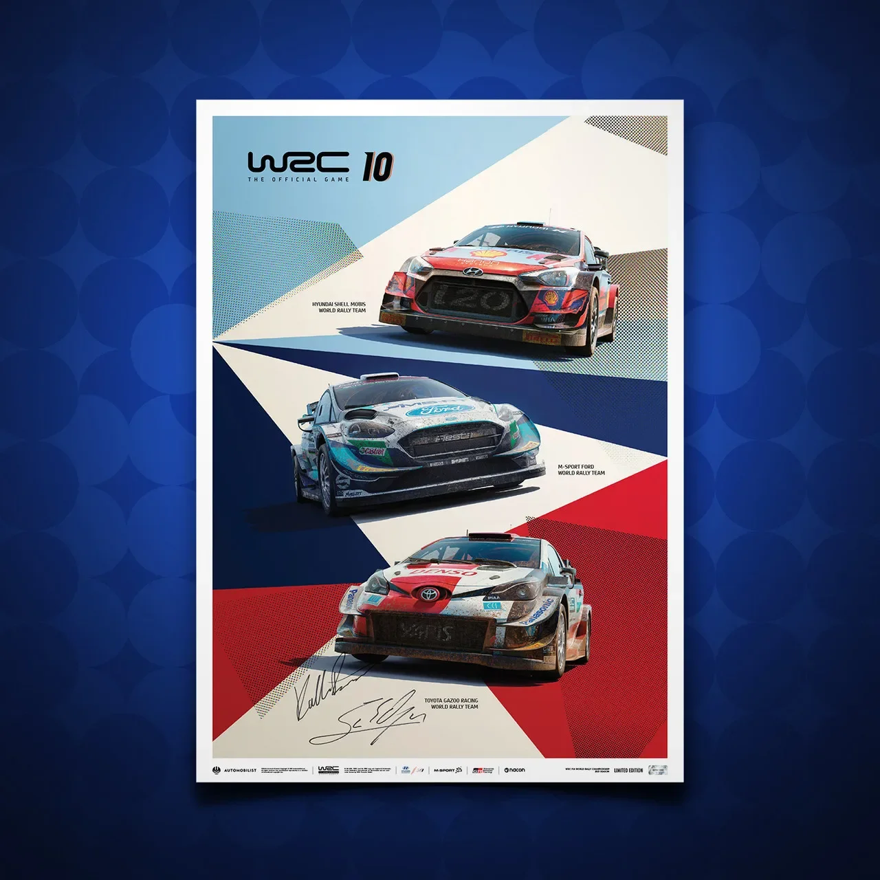Plakat wyścigowy Le Mans 24h - vintage motoryzacja Wzór 6