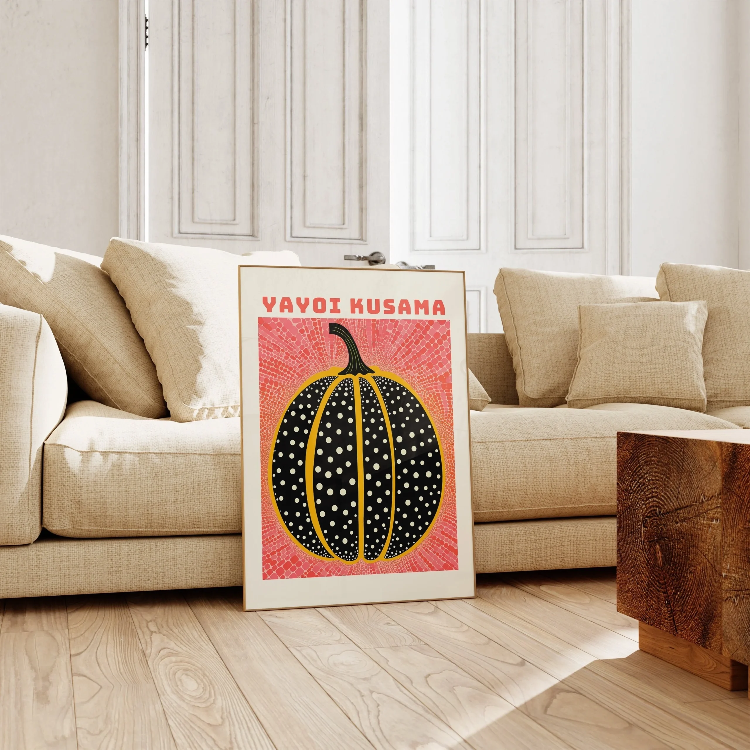 Plakat Yayoi Kusama dynia i kropki Wzór 3