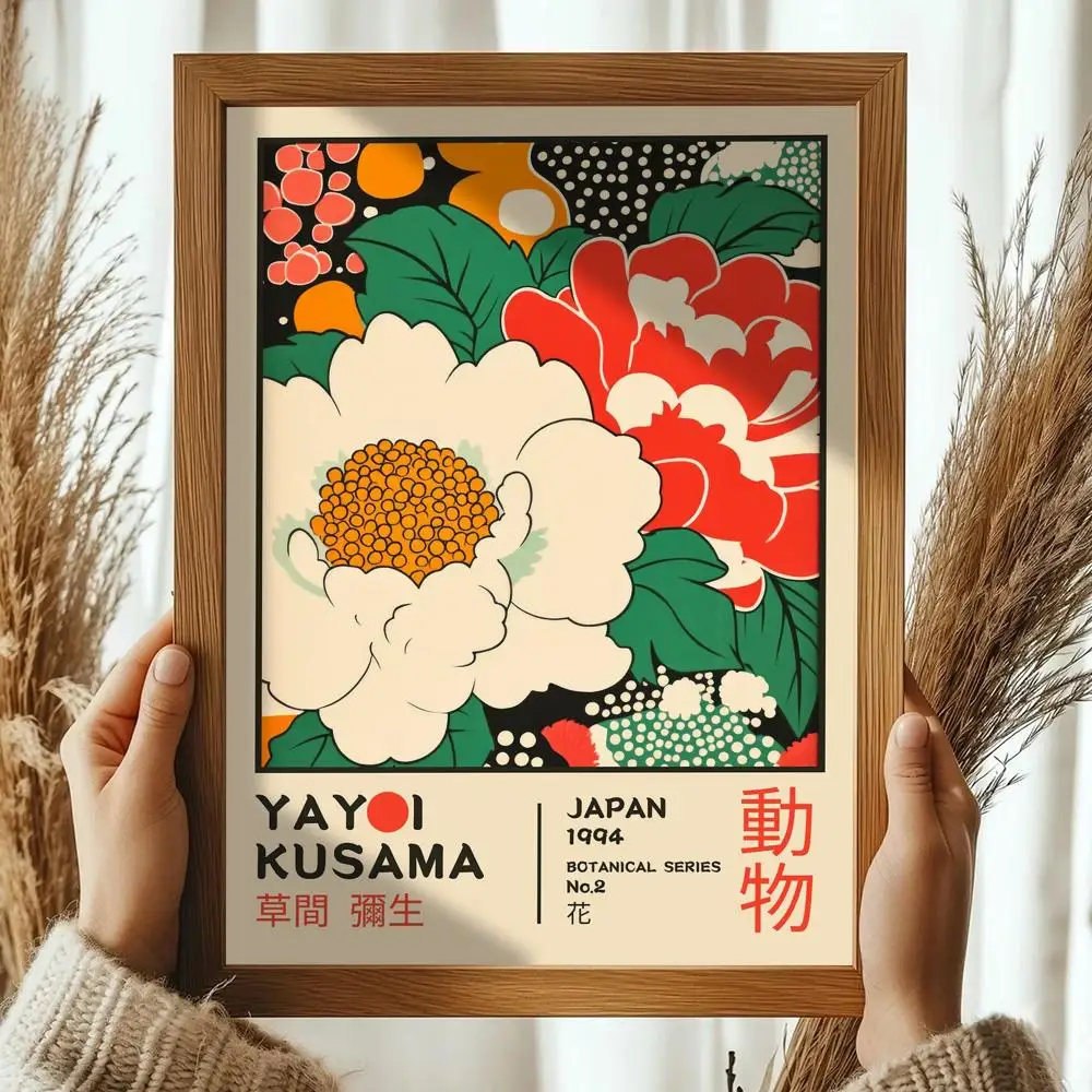 Plakat Yayoi Kusama - pop art z kropkami Black10