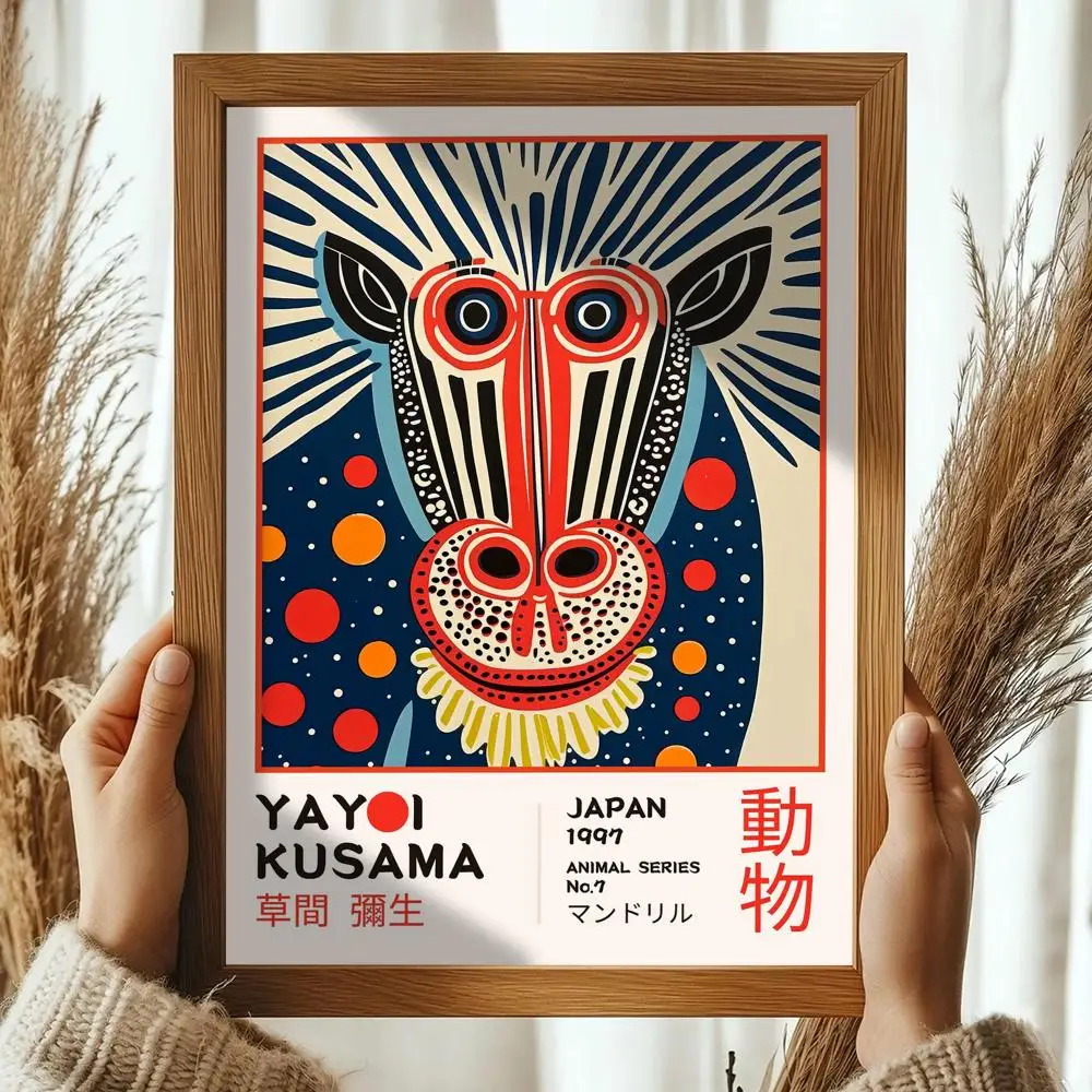 Plakat Yayoi Kusama – pop art z kropkami Black12