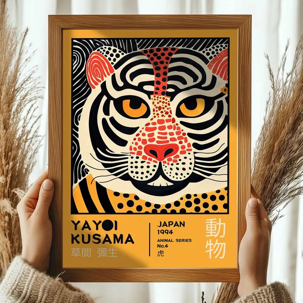 Plakat Yayoi Kusama - pop art z kropkami Black7