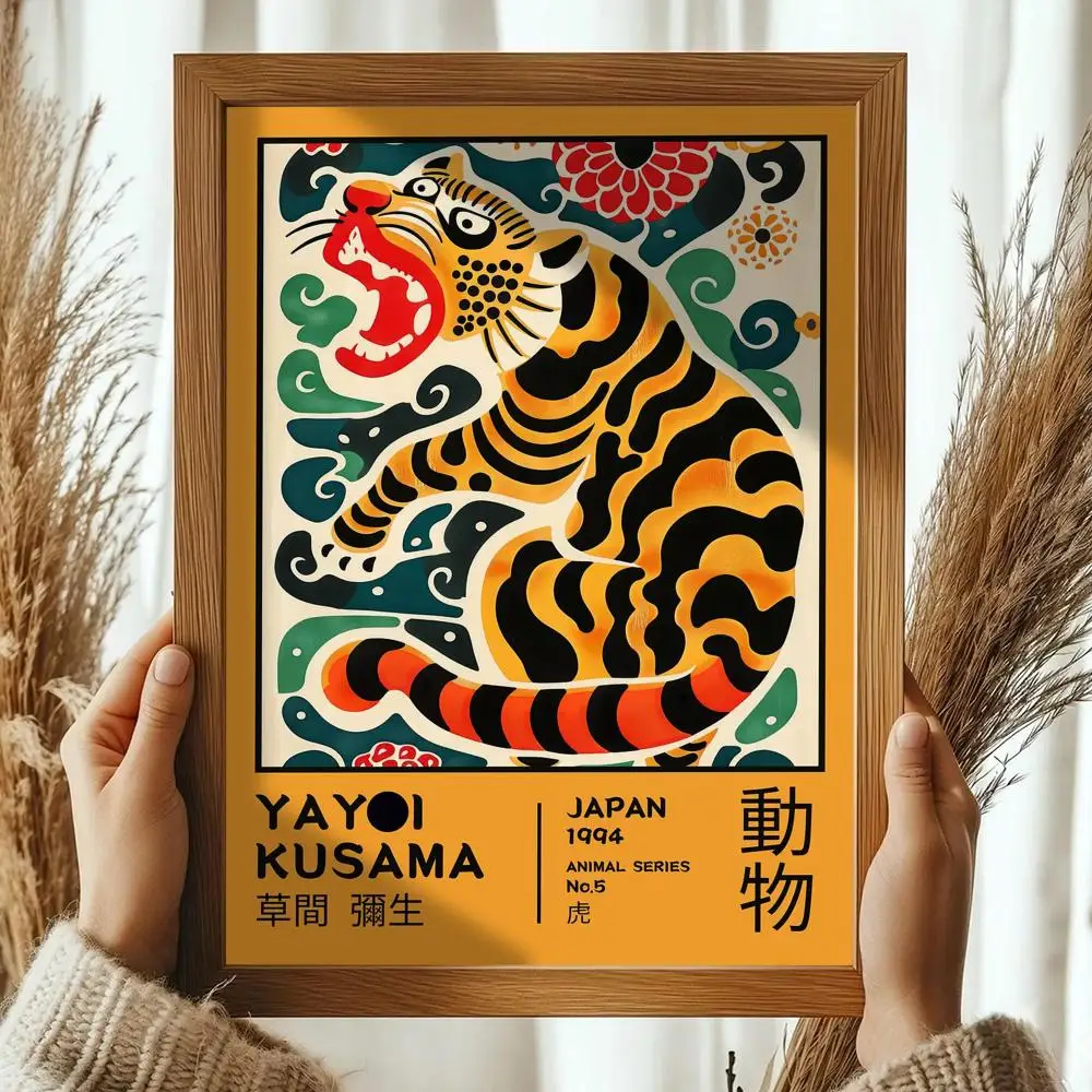 Plakat Yayoi Kusama – pop art z kropkami Black8