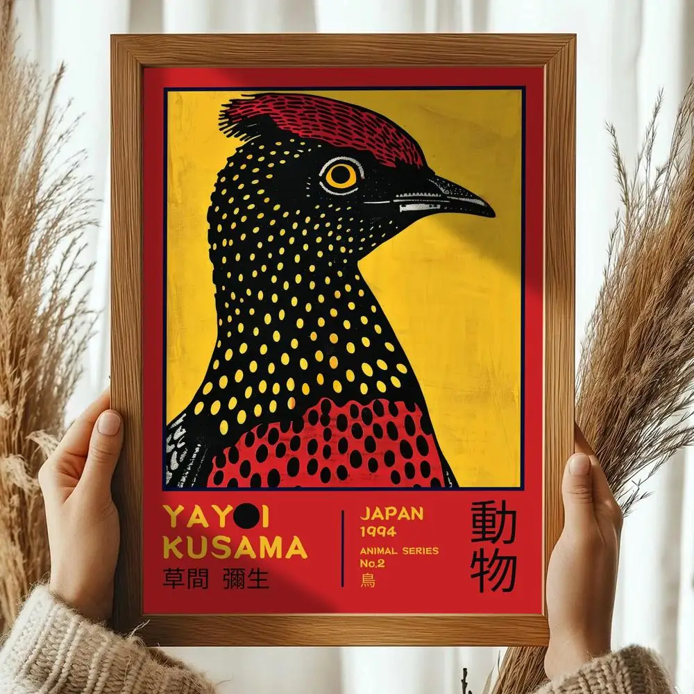 Plakat Yayoi Kusama – pop art z kropkami Black9