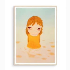 Yoshitomo Nara - plakat z postacią w stylu japońskim Wzór 1
