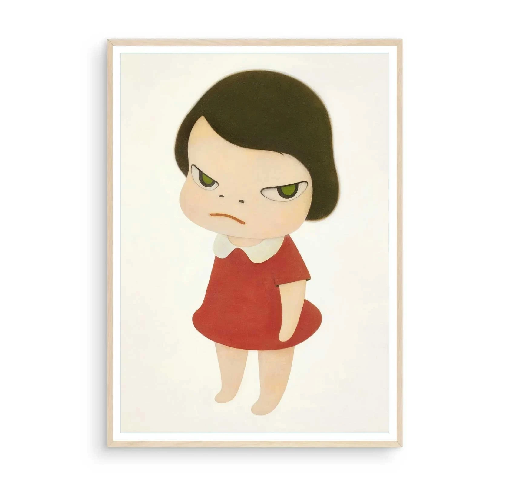 Yoshitomo Nara - plakat z postacią w stylu japońskim Wzór 2