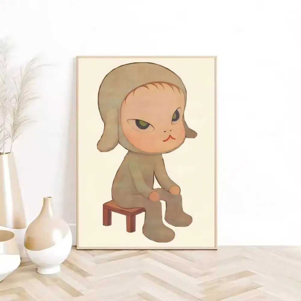 Plakat Yoshitomo Nara - melancholijna dziewczynka Wzór 3