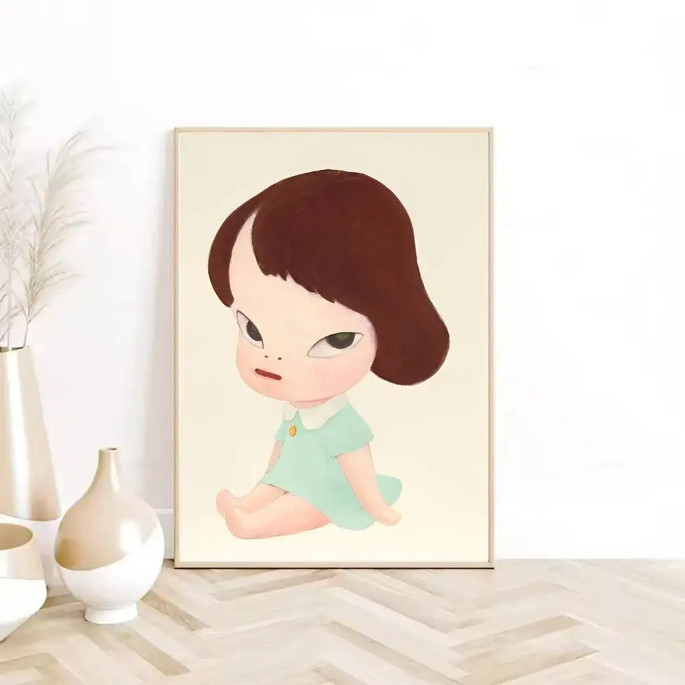 Plakat Yoshitomo Nara - melancholijna dziewczynka Wzór 5
