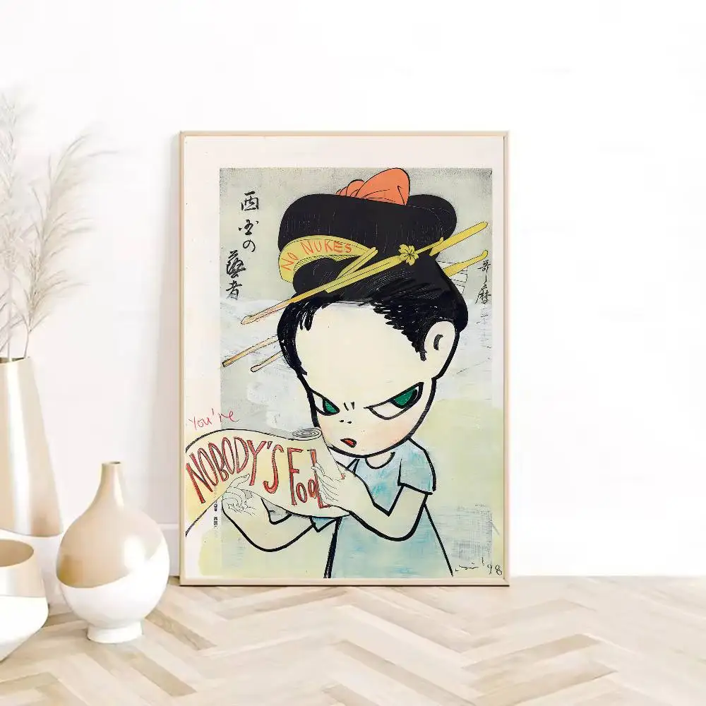 Plakat Yoshitomo Nara - melancholijna dziewczynka Wzór 8
