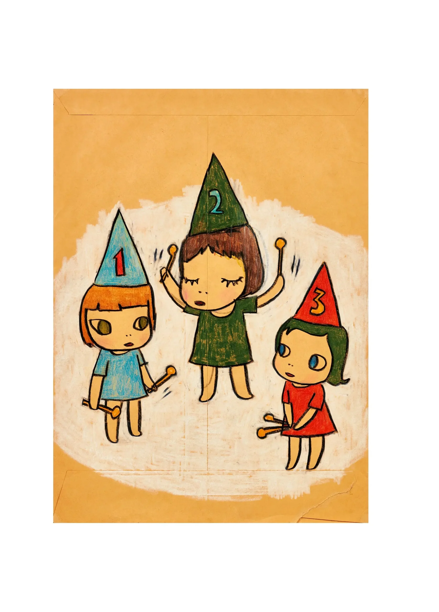 Plakat Yoshitomo Nara z postacią lalki Fioletowy/фиолетовый