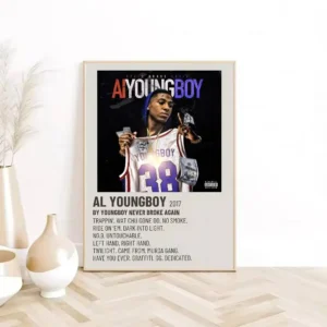 YoungBoy Never Broke Again - plakat muzyczny Wzór 1