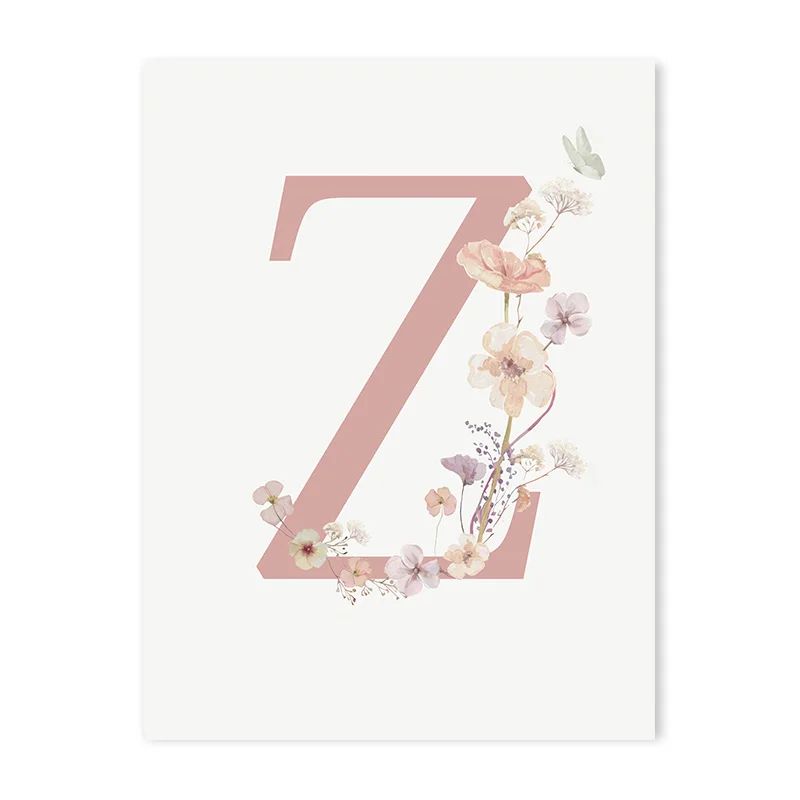 Plakat personalizowany z imieniem - polne kwiaty Wzór 1