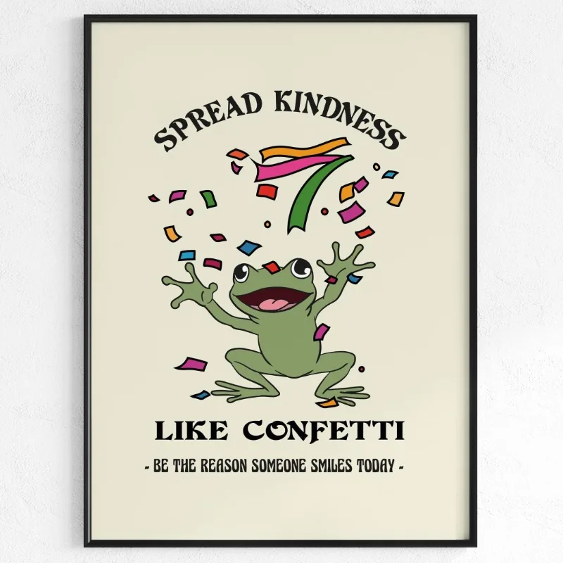Plakat z żabą motywacyjny zabawny Czekolada