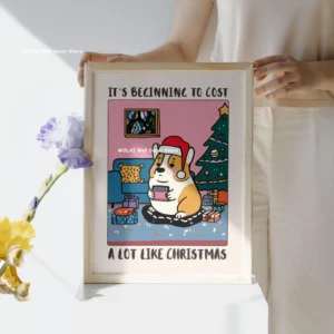 Zabawna gęś - plakat do łazienki z humorem Wzór 1
