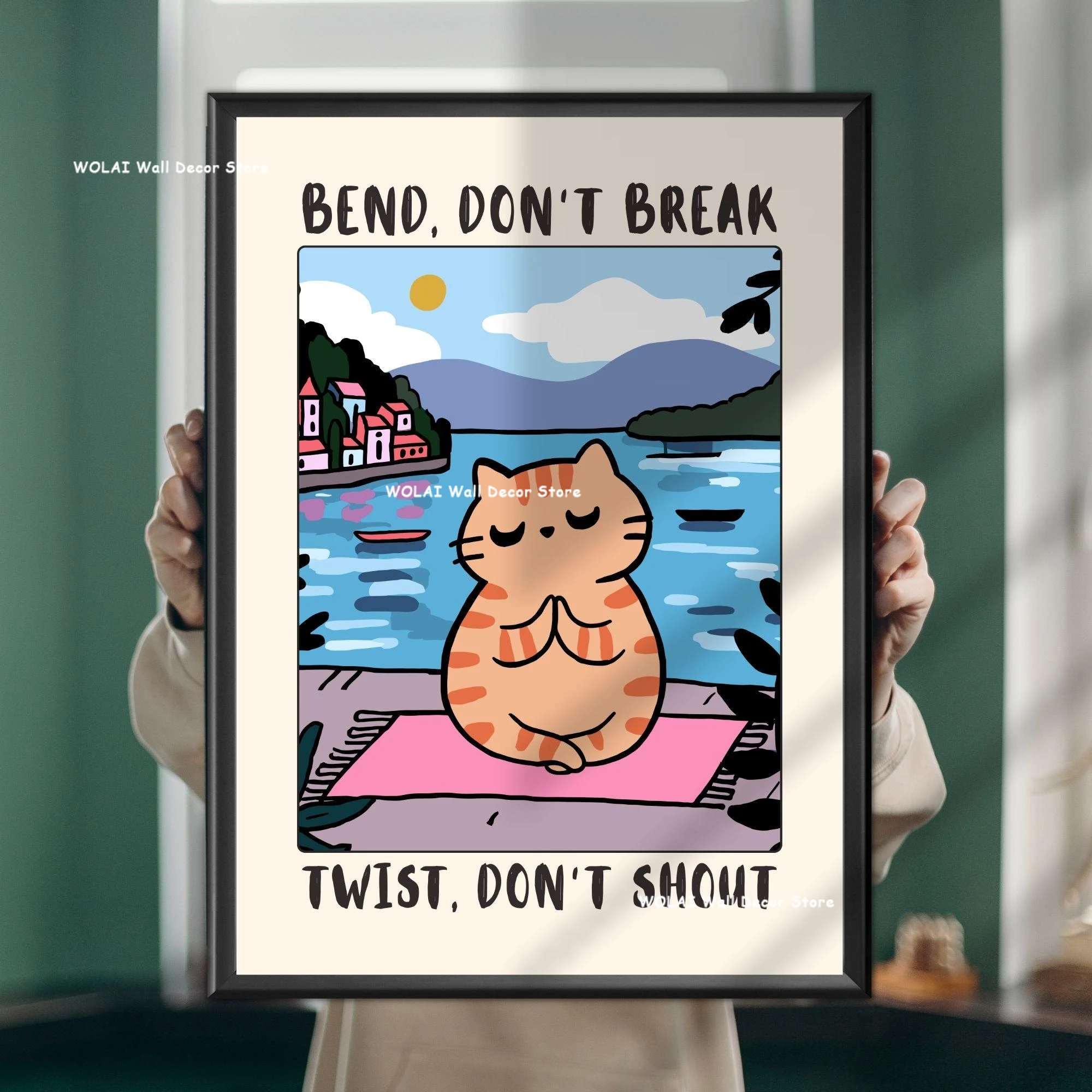 Zabawna gęś - plakat do łazienki z humorem Wzór 6