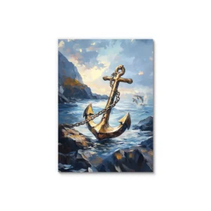 Żaglówka na morzu - plakat krajobrazowy Wzór 1