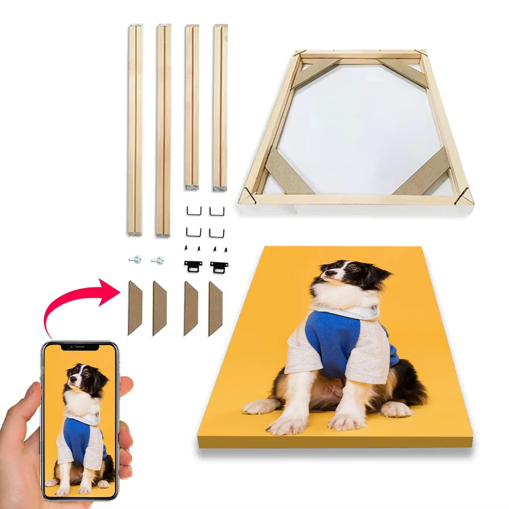 Plakat personalizowany ze zdjęcia z ramką With diy frame