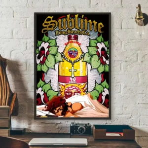 Plakat zespołu Sublime w stylu retro Black10