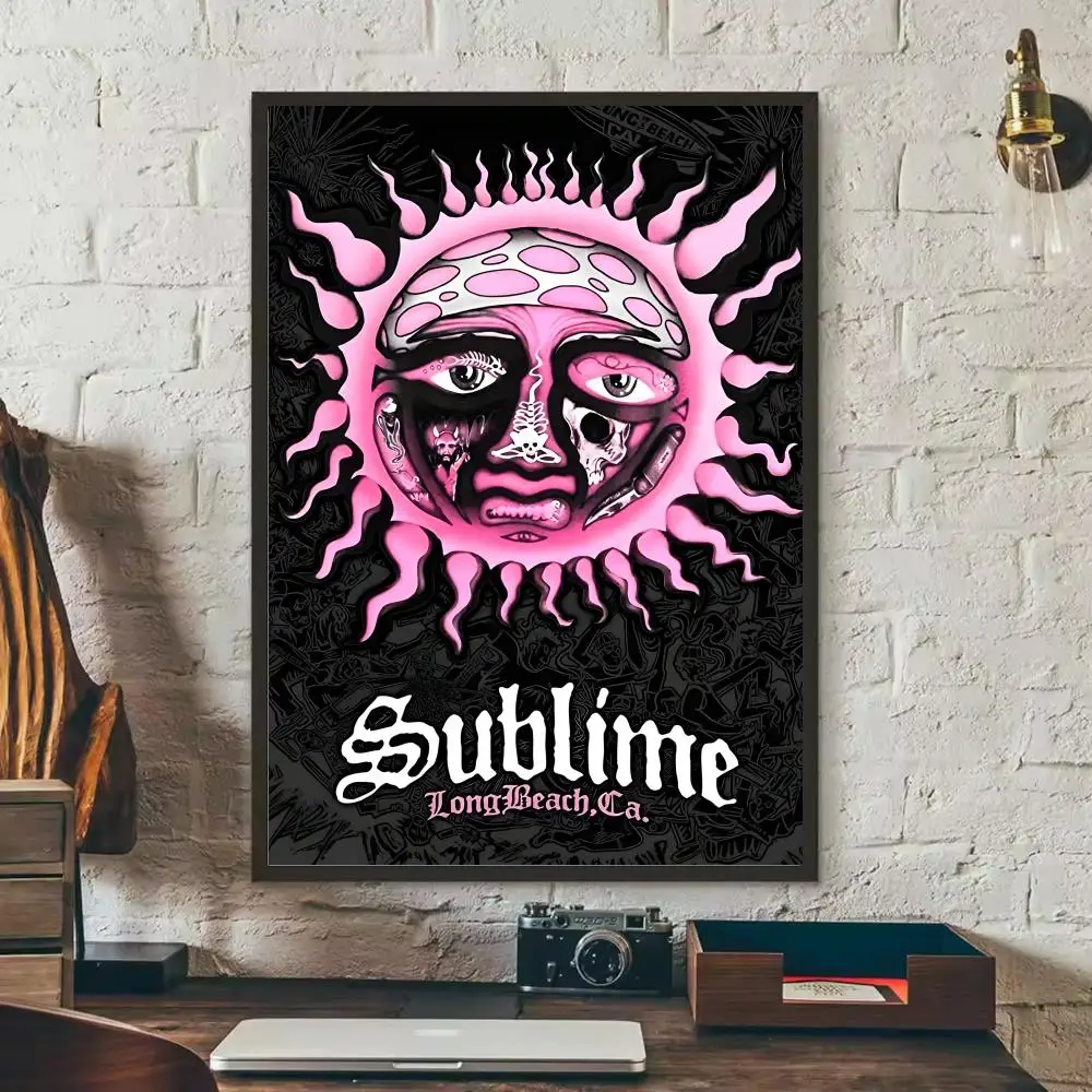 Plakat zespołu Sublime w stylu retro Black2