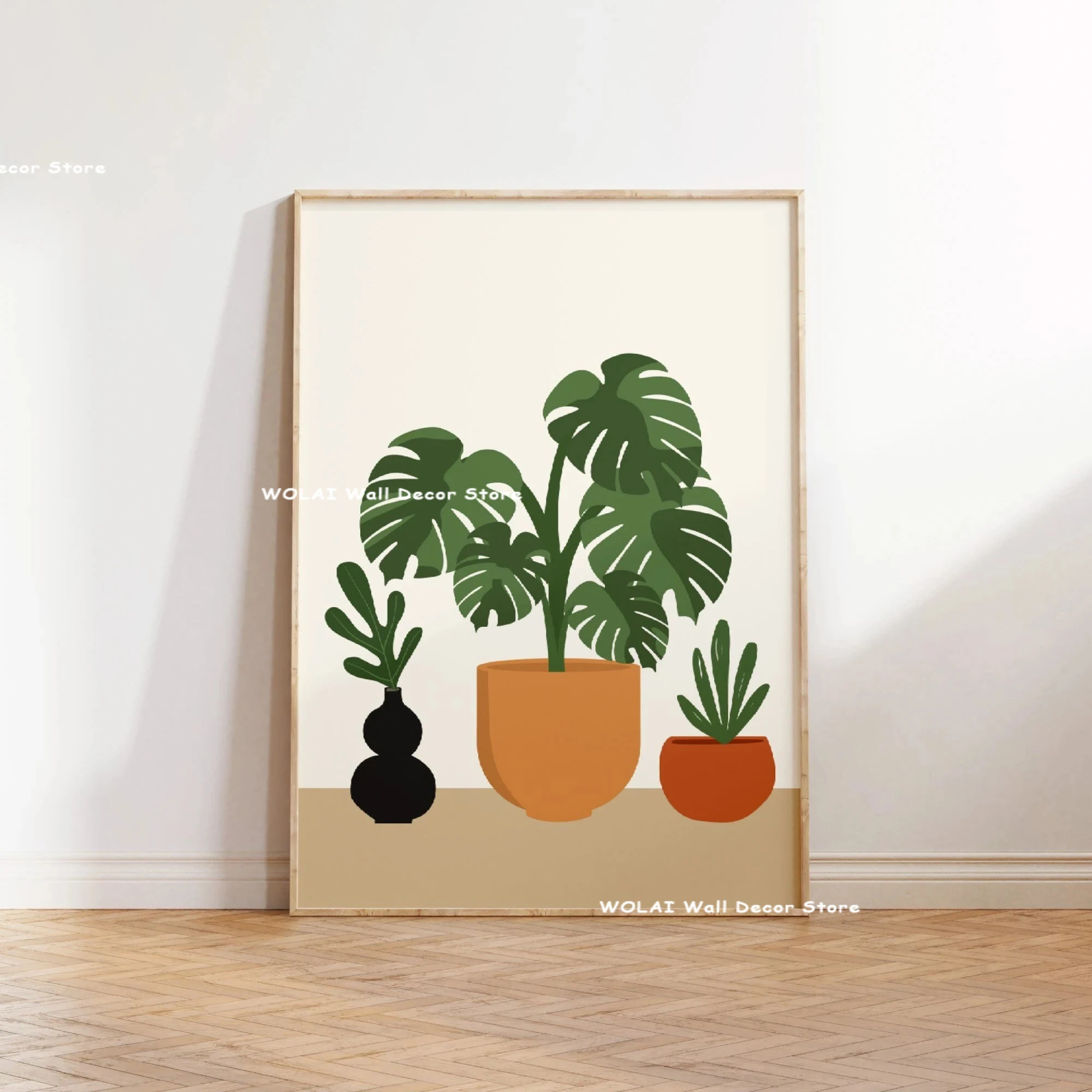 Plakat zielona roślina filodendron Wzór 2