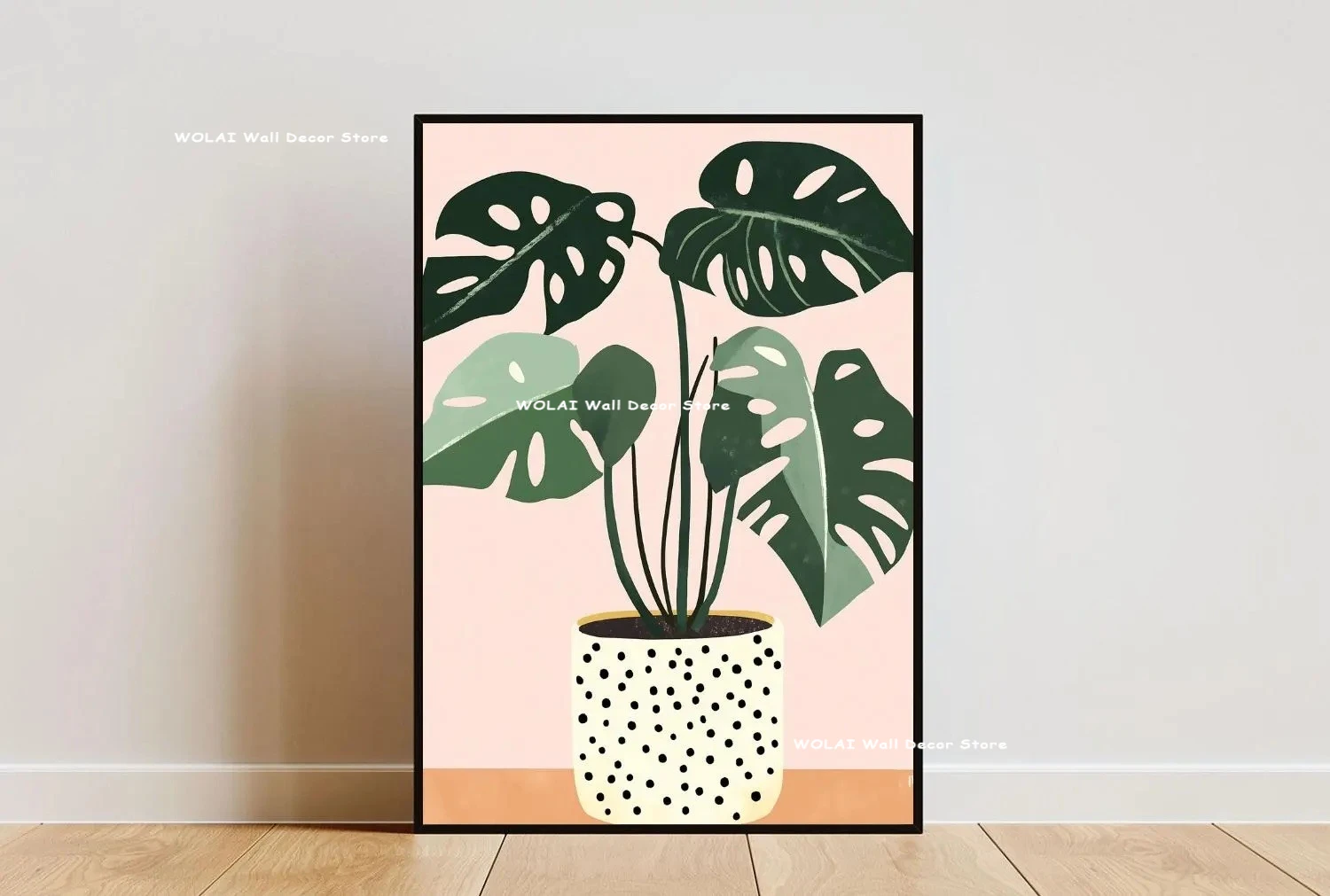 Plakat zielona roślina filodendron Wzór 5