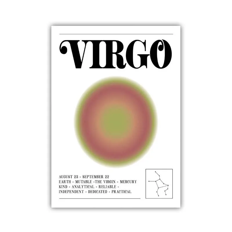 Plakat znak zodiaku Skorpion - astrologia Wzór 5
