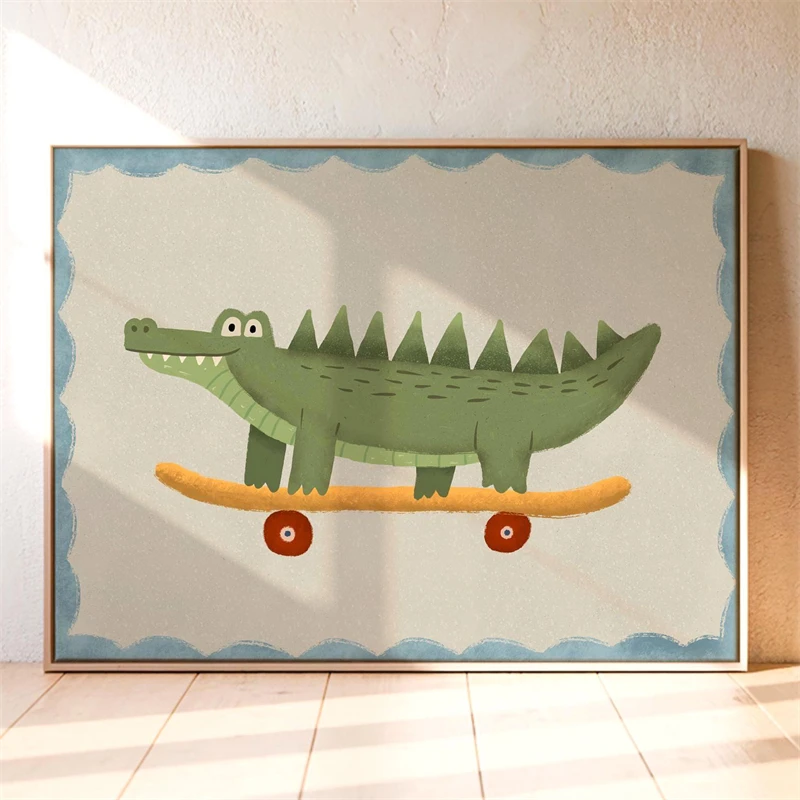 Plakat zwierzęta boho do pokoju dziecka Wzór 7