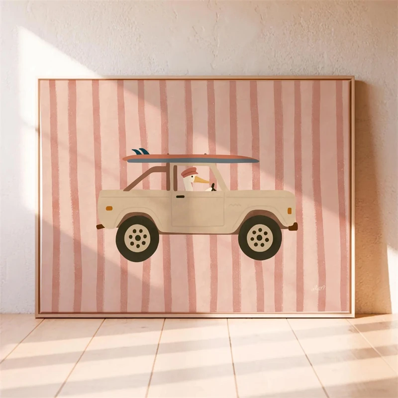 Plakat zwierzęta boho do pokoju dziecka Wzór 8
