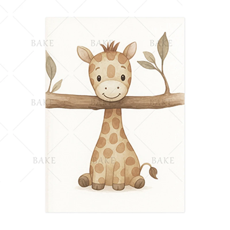 Małpka, tygrys i przyjaciele - plakat dla dzieci Burgundia