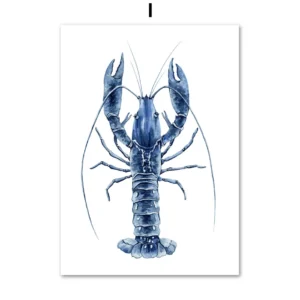 Plakat ze zwierzętami morskimi dla dzieci Wzór 1