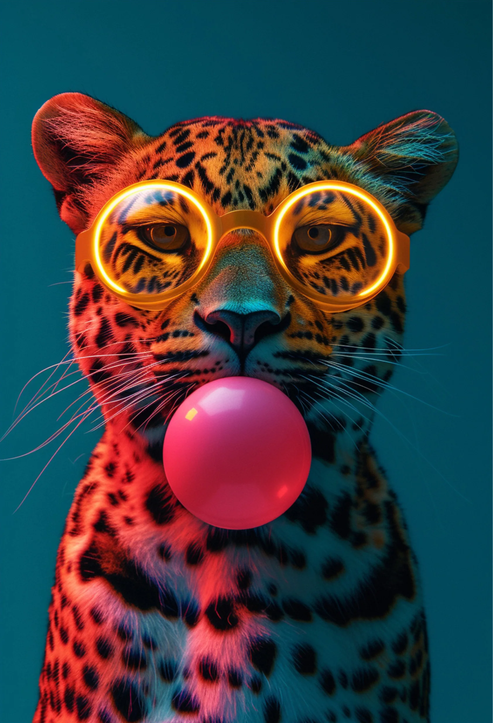 Plakat zwierzęta w okularach przeciwsłonecznych Wzór 8