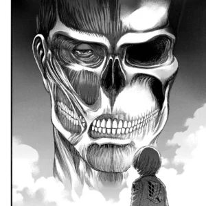 Plakaty anime - zestaw naklejek ściennych z bohaterami mangi Attack on titan
