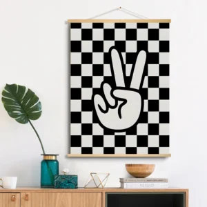 Boho plakaty z afirmacjami Fioletowy
