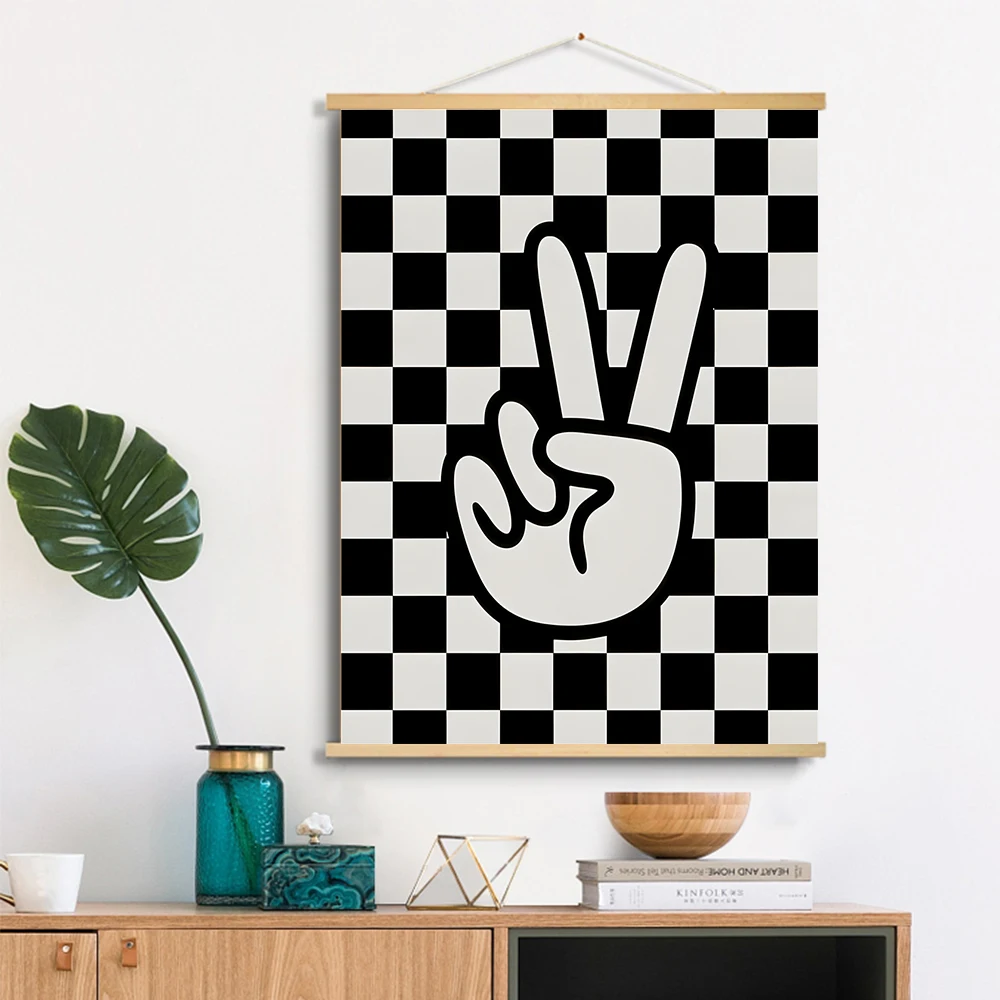 Boho plakaty z afirmacjami Fioletowy
