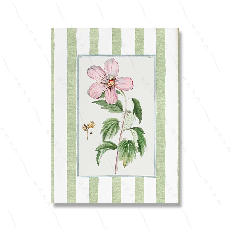 Botaniczne paski – zestaw 2 plakatów żółty
