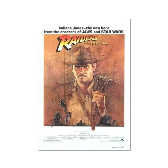 Plakaty filmowe z lat 80. - retro grafika na płótnie Wzór 3