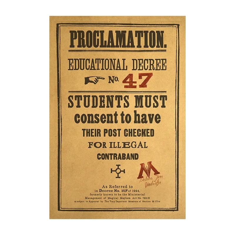 Plakaty filmowe Magiczna Szkoła - kolekcja grafik Wzór 1