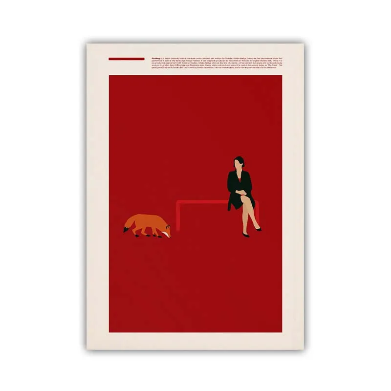 Plakaty filmowe - minimalistyczne kultowe filmy Wzór 3