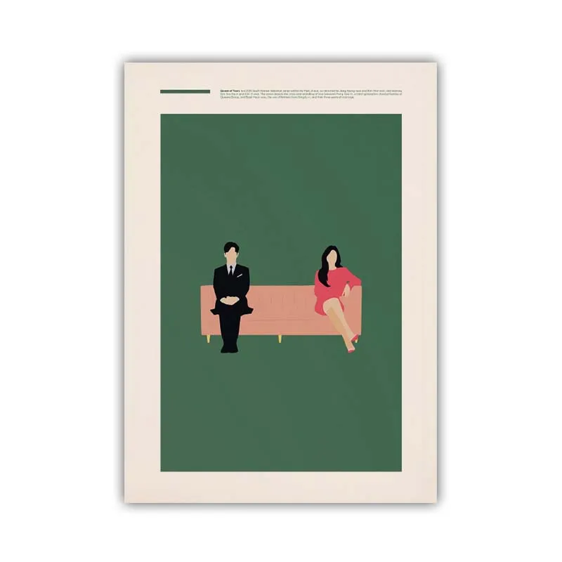 Plakaty filmowe - minimalistyczne kultowe filmy Wzór 5