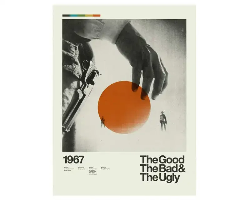 Plakaty filmowe i serialowe w stylu vintage Wzór 1