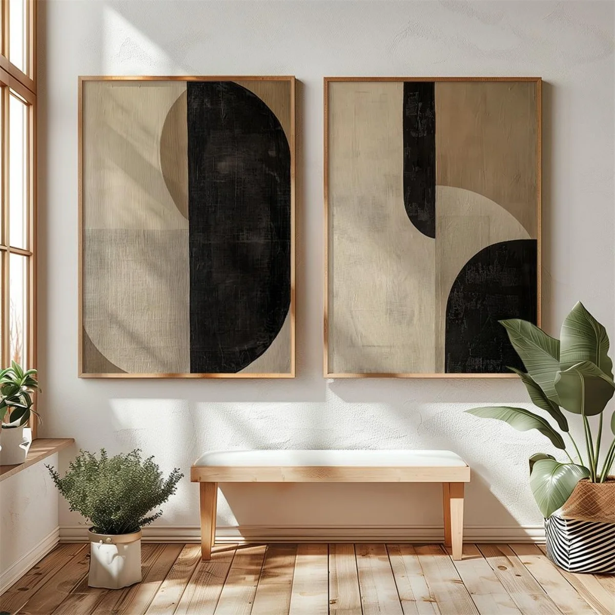Plakaty góry wabi-sabi - zestaw 2 sztuk Niebieski