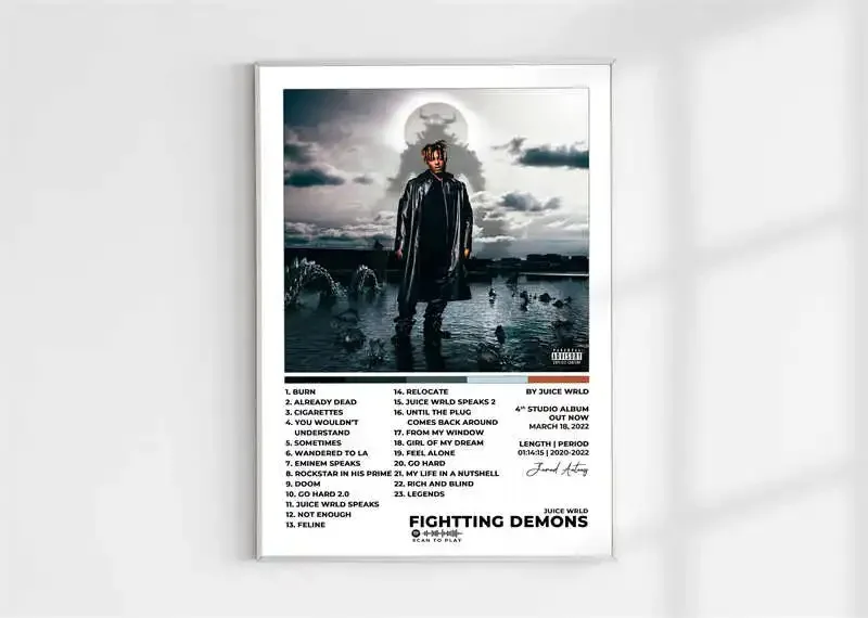 Juice WRLD – zestaw plakatów hip-hop Wzór 11