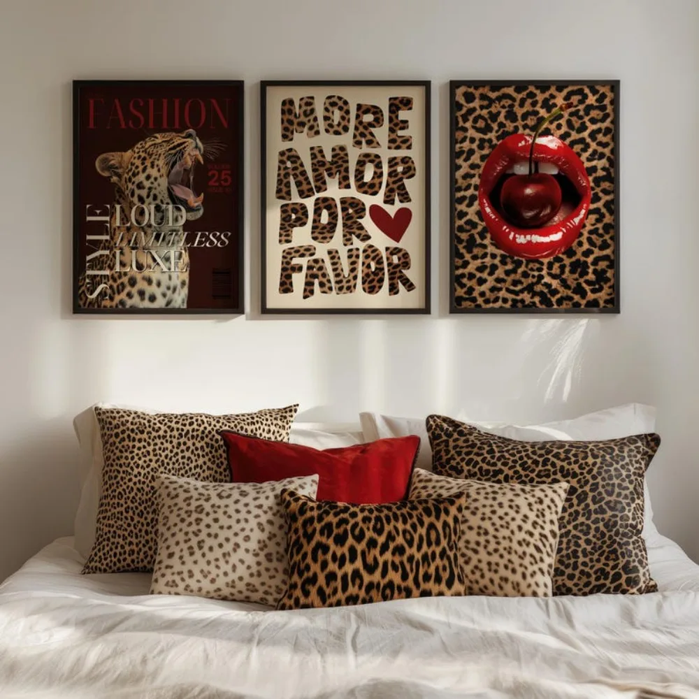 Lampart i gepard - plakaty w stylu Y2K A