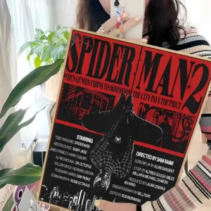 Plakaty naklejki Spider-Man do pokoju Wzór 1