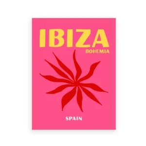 Plakaty podróżnicze preppy - Ibiza, Capri, Miami Wzór 1