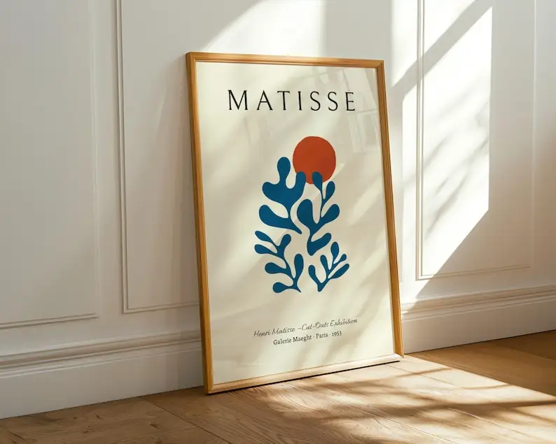 Plakaty roslinne Matisse i Kusama - zestaw na sciane Ct943