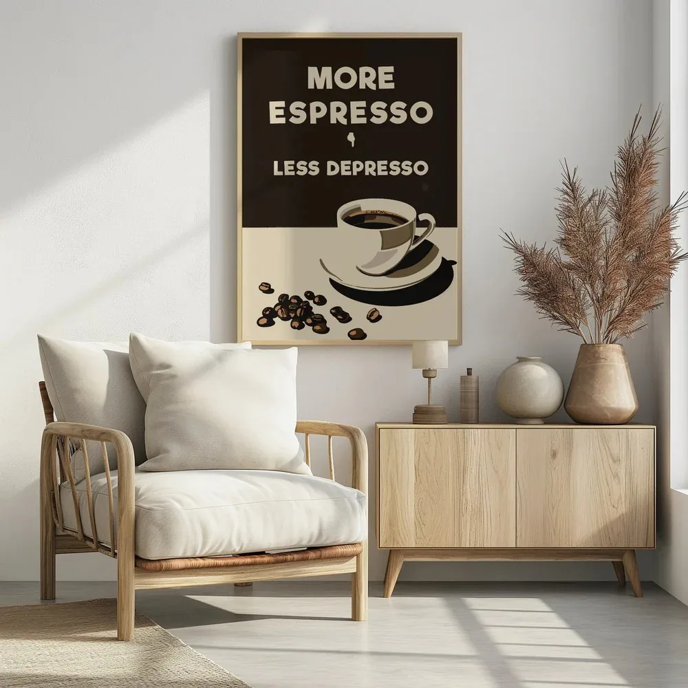 Retro plakat kawowy do kuchni Wzór 3