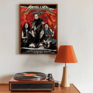 Samoprzylepny plakat artystyczny metallic Wzór 1